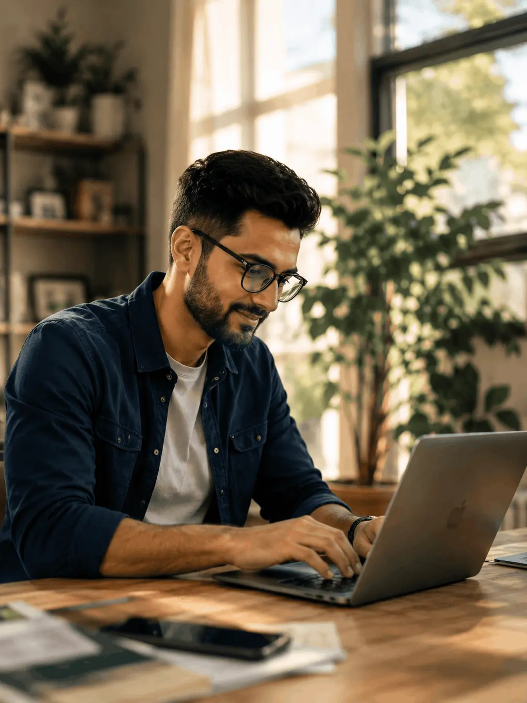 Person building financial freedom on a laptop